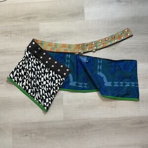 Zand Amsterdam Adjustable Reversible Wrap Skirt Boho Chic One Size